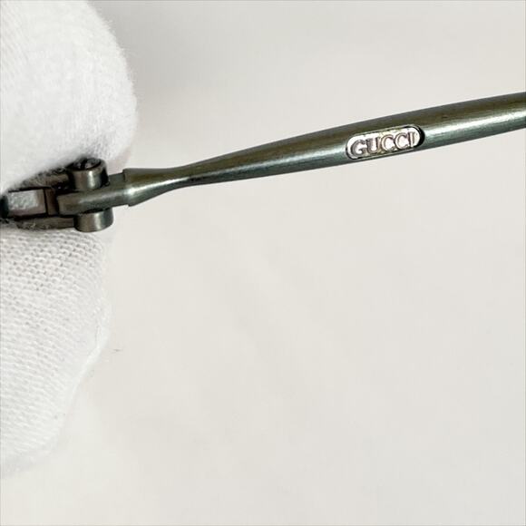 GUCCI Vintage GG Sunglasses Gray Violet Lens 1990s - Picture 6 of 10